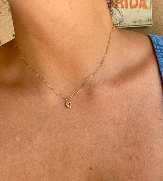 14k Gold Heart Necklace