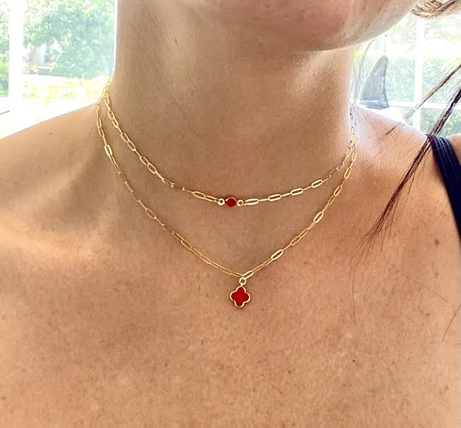 Ruby Two Face Necklace