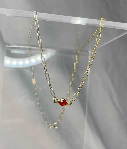 Ruby Two Face Necklace