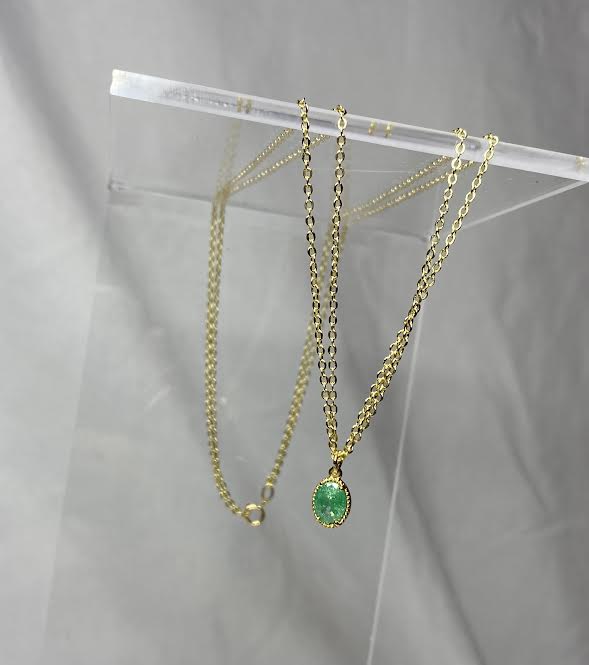 Loren Necklace in Spring Green